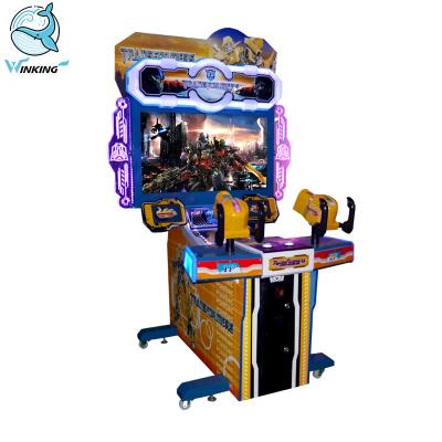 China Indoor Metal Simulator Arcade Gun Video Games Transformers Shooting Game Machine On Sale for sale