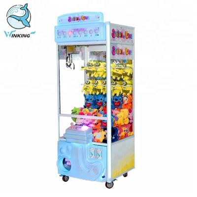 China Wooden Frame Crane Game Machine Plush Crane Toy Coin Operated Vending Machine for sale