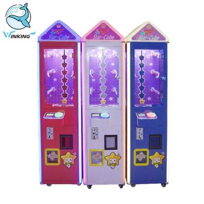 China Wink Coin Operated Type Push Win Gift Game Machine Metal Cabinet Key Capsule Toy Lucky Star Vending Machine For Sale for sale