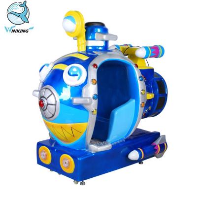 China Fiberglass WINS Coin Operated Kiddie Rides Rock Car Submersible Arcade Kids Ride On Car Game Machine For Sale for sale