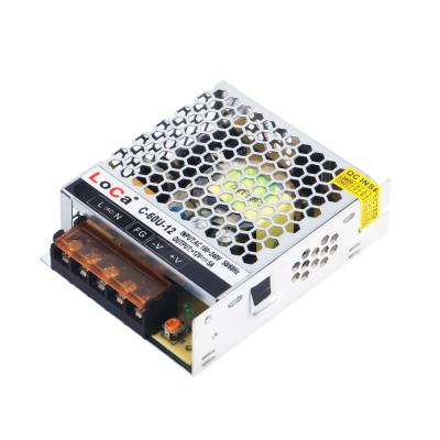 China LED Power Supply Ultra Thin 30mm 110V 220V LED Switch Power Supply DC 12V 5A 60W Power Supply Driver for sale