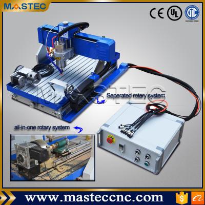 China March 3 USB Acrylic Control System Mini 4 Axis CNC Router Machine for sale