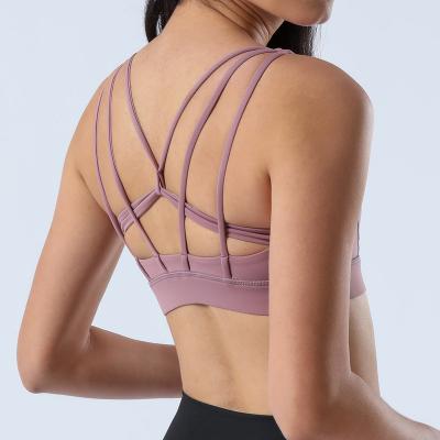 China Breathable Cross Active Yoga Stretch Cross Yoga Wear Brand Free Yoga Clothing Sports Bra Yoga Apparel Training Kit Women for sale