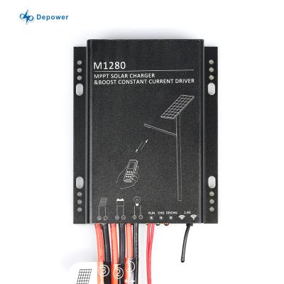 China Depower 12v 10a lifepo4 charging solar system controller mppt solar controller M1280 solar controller for sale