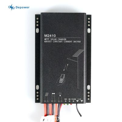 China Solar charger controller Depower M2410U_G parking lot lights charge controller 12V 10A 60W solar mppt charge controller for sale