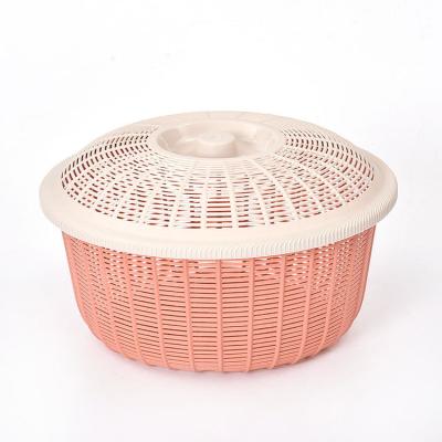 China Sustainable Multifunction PP Perforated Plastic Basket For Vegetables , Plastic Picnic Basket With Lid for sale