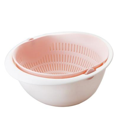 China Sustainable New Design Kitchen Supplies Environmental Friendly Plastic Vegetable And Fruit Drain Basket Filter for sale