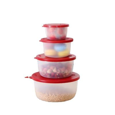 China Freshness Preservation Round Shape Plastic Food Storage Container 20piece Set, Healthy Material Hot Food Delivery Plastic Containers for sale