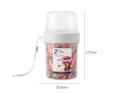 China Freshness Preservation Food Grade PP Material Portable Picnic Party Food Layered Storage Cup Fruit Snack Cup for sale