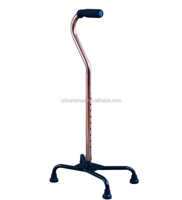 China Caremax Factory Supply Good Prices Aluminum Quad Cane With Big Base CA841 for sale