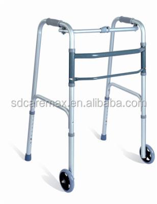 China Factory Supply Foldable Caremax Folding Aluminum One Button Walker for sale