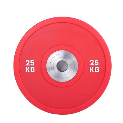 China Full Commercial Rubber Barbell Manufacturers Custom Use KG Color Weight Lifting Sets Rubber Bumper Plate for sale