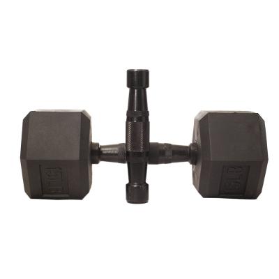 China Cross Fit Weightlifting Training Manufacturers Supply Cross Rubber Coated Dumbbell Fitness Equipment Dumbell for sale