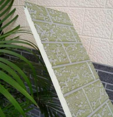 China Exterior Wall China Factory Supply Cheap PU Foam Wall Panel Decorative Sandwich Panel for sale