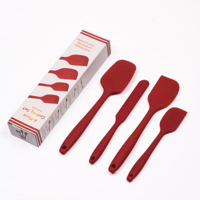 China Best Silicone Spatula Wholesale Viable Silicone Pastry Set Set 6pcs Butter Non-Stick Silicone Baking Spatulas for sale