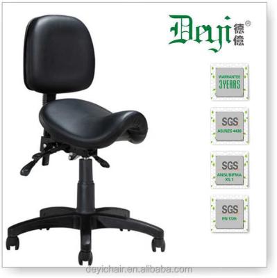 China Adjustable Modern Swivel Saddle Nylon Swivel Workshop Chair ST008 Low (Height) Saddle Chair for sale