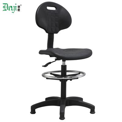 China (Height) Computer Desk Chair 5365-H Adjustable Fooring Single PU Office Chair With Footring for sale