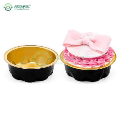 China Bakery Tray Aikou Oem Logo Mini Roll Liners Non Stick Baking Roll Cup for sale