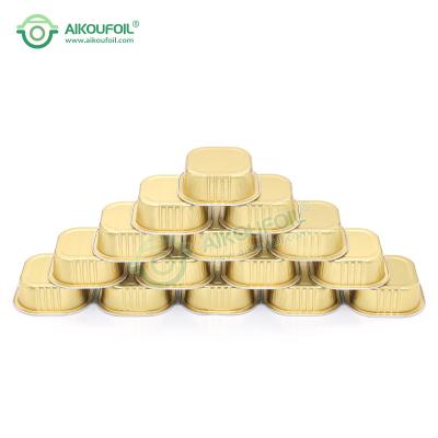 China Aikou Tin Cans For Food Packaging Take Out Containers Trays Foil Aluminum Food for sale