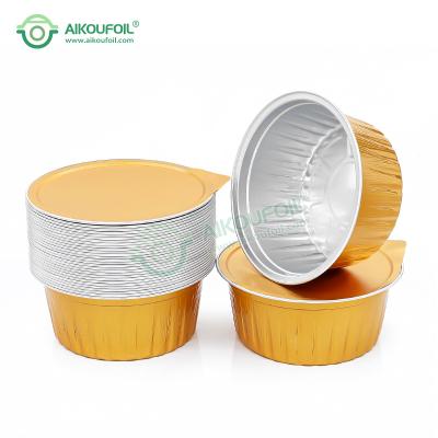 China Aikou 650mll 20.7oz Aluminum Foil Takeout Food Box Container with Sealable Aluminum Cake Lids Baking Pans Aluminum Tray for sale