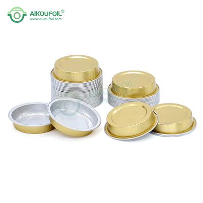 China Aikou Round Containers 15ml 0.5oz Honey Coffee Cream Jam Sealable Preservation With Lids For Food Container Disposable Aluminum Foil Cup for sale