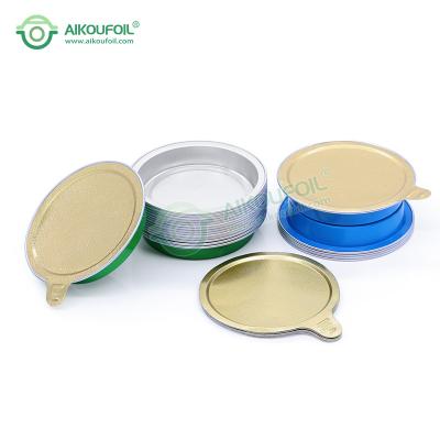 China Preservation Aikou wholesale price hot sale 20ml food grade colored aluminum foil small jar for jam and ketchup for sale