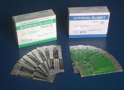 China Disposable sterile surgical blades all sizes for sale