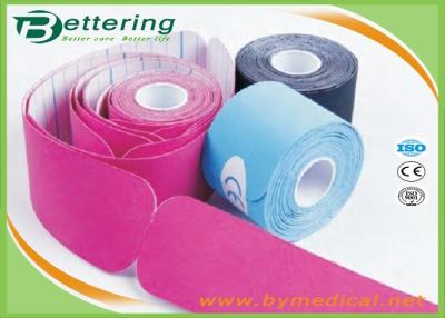 China Pre Cut I shape Kinesiology Tape 5cm*5m cotton adhesive elastic tape for sporter with various colours for sale