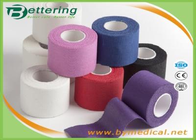 China Coloured Athletic Cotton Sports Tape Trainers Strapping Tapes Joints Protector GYM tape for sale