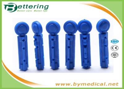 China Surgical Sterile Blue Colour Plastic Twist Top Disposable Blood Lancet Blood Sample Needle Asepsis Blood Collector for sale