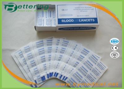 China Disposable Sterile Stainless Steel Blood Lancet Blood Sample Collection Needle Asepsis Blood Collector Size S & L for sale