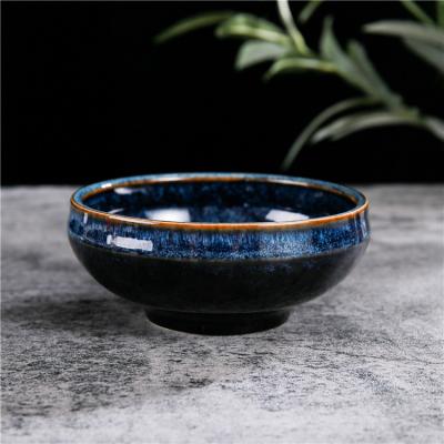 China Best Stocked Price Home Decor Glazed Ceramic Cereal Bowls Round Noodle Ramen Soup Bowls Set for sale