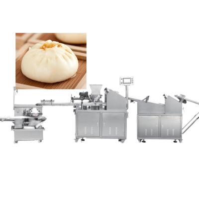 China Commercial Automatic Frozen Food Processing Machine Meat Roll Steamer Alumnio Baozi Chinese Buns Making Machine for sale