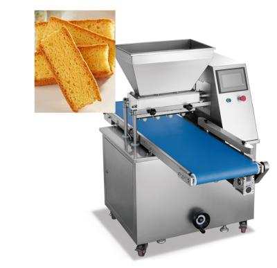 China Automatic Production Cake Rusk Making Line Cake Machine Depositor Cake Slicer Machine Production Line à venda