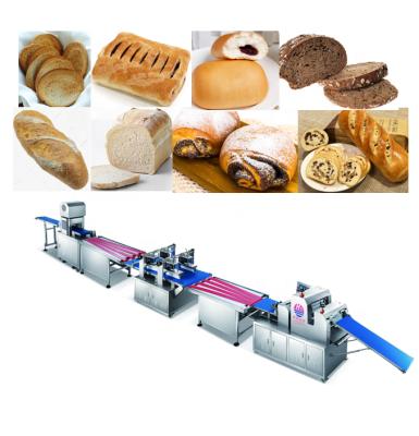 Cina Snack Factory Toast Bread Making Machine Four Lanes Automatic Soft Bread Bread Production Line Bread Line in vendita