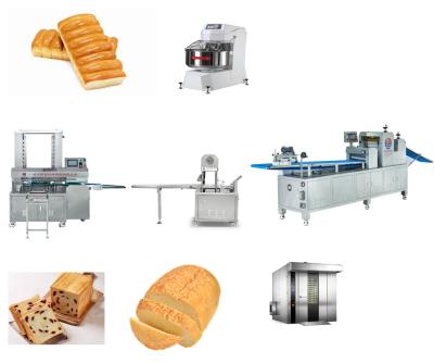 Cina Snack Factory Commercial Bread Bread Make Line Slice Bread Machine Machine Automatic Toast Bread Production Line in vendita