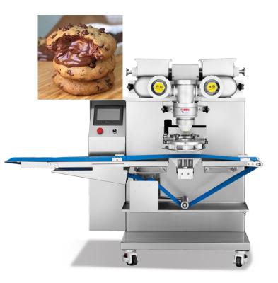 China Automatic Cookie Machine Filled Chip Cookie Making Machine Hotels Chocolate Encrusting Machine for sale