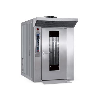 China Commercial Catering Bakery Machine Industries 64 Tray Gas Rotary Rack Oven Bakery Equipment zu verkaufen