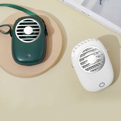 China Hot Selling High Efficiency USB Rechargeable Neck Fan Multifunctional Hanging Portable Air Cooling Mini Stand Desk Fan for sale