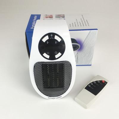 China New Household Style Mini Portable 500w Heater Home Office Space Electric Remote Control Heater for sale