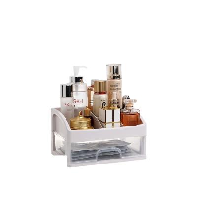 China Wholesale Plastic Multilayer Type Viable Transparent Cosmetic Storage Box Drawer Storage Box for sale