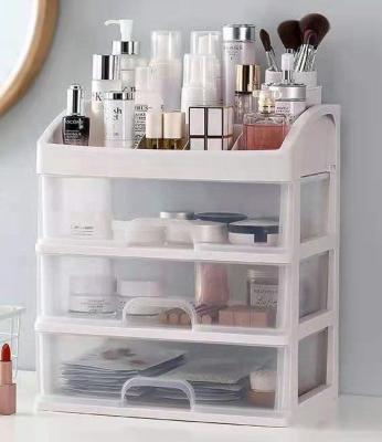 China Single Viable Multi-Layer Transparent Transparent Storage Box Drawer Cosmetic Storage Box for sale