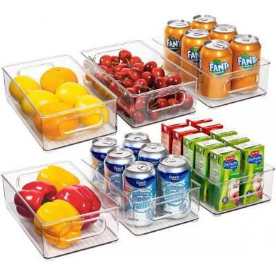 China Sustainable Wholesale Transparent PET Fruit Plastics Plastic Refrigerator Vegetable Storage Box for sale