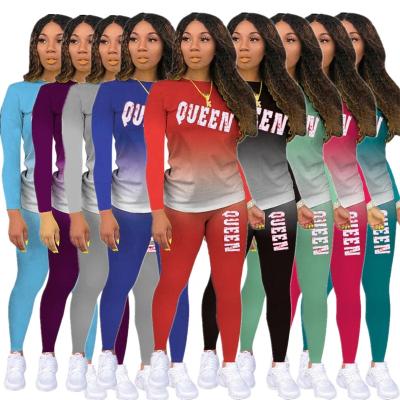 China Wholesale QUICK DRY Sports Long Sleeve Tracksuits Women Pants Two Piece Set for sale