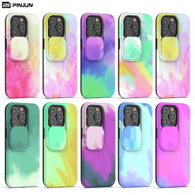 China Anti-drop 3D custom printed design 2 in 1 cell phone bags for iphone 13 12 pro xr max slide camera lens phone case 11 xs pro for sale