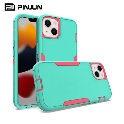 China Anti-drop Low Price Mobile Phone Bags and Cases 360 Full Protect Phone Shell Defender Cover Case For iPhone 13 12 Pro Max Bumper 11 Case for sale