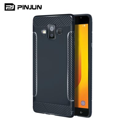 China Shockproof Shockproof Carbon Fiber Phone Case For Samsung Galaxy J7 Duo Back Cover for sale