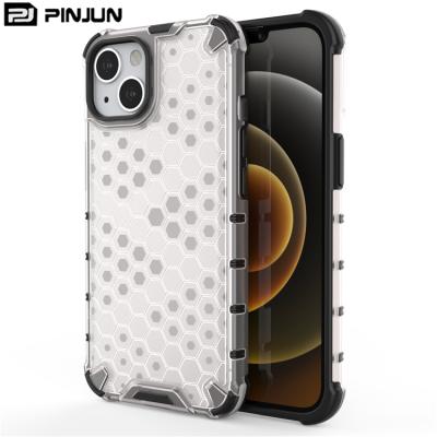 China Anti-fall cell phone bags and cases 2 in 1 hybrid transparent honeycomb phone case for vivo S10 case for sale