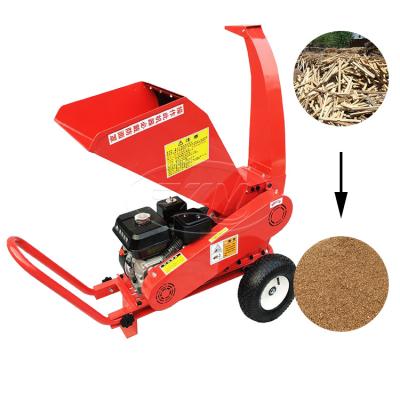 China Mobile Version Mini Wood Mulch Plank Chipper Portable Small Tree Stick Cutter Chisel Mower Woodworking Machinery Garden for sale