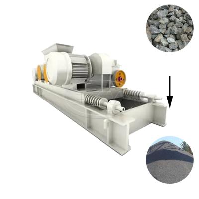 China Stone Crushing Production Line 2PG 250x400 Diesel Engine Double Secondary Slag Glauberite Smooth Toothed Roller Mill Crusher Machine Product Suppliers for sale